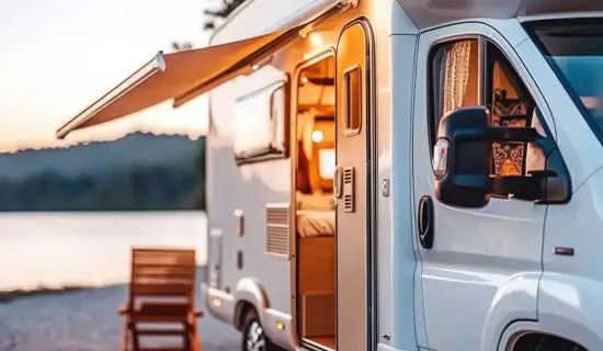 Camping-car bénéficiant d'une assurance temporaire